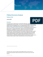 Political Economy Analysis Guidance Note