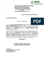 Constancia para El Proceso de Admision en Educacion Básica