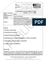 Acta de Seguimiento Al Desarrollo Bello Monte Codigo - 448470036042