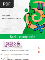 Aula 31 Razao e Proporcao Parte 01