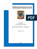 Litigación Oral y Argumentación Jurídica