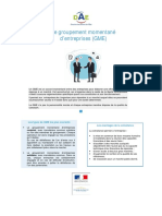 Le Groupement Momentané D'entreprises (GME) : Les Types de GME Les Plus Courants Les Avantages de La Cotraitance