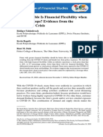 How Valuable Is Financial Flexibility When Revenue Stops? Evidence From The COVID-19 Crisis