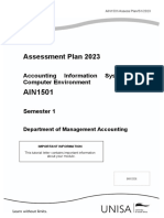 AIN1501 Assesment Plan 2023 S1 Final