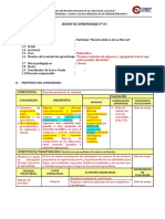 Esquema de Sesion de Aprendizaje - 2022