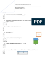 Examen Segundo Trimestre de Matemáticas 2º