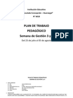 Plan de Trabajo para El Reforzamiento Escolar 2022