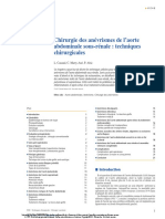 Chirurgie Des Anévrismes de L'aorte Abdominale Sous-Rénale