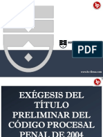 Exegesis Del Titulo Preliminar Del Codigo Procesal Penal