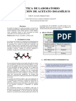 Informe 2. Síntesis de Acetato Isoamilico