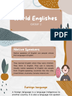 World - Englishes. Group 2 PDF