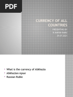 Currency of All Countries