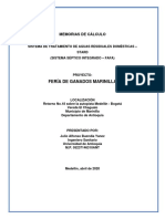 Memorías de Calculo STARD Fería de Ganado Marinilla