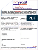 Seating Arrangement Questions Easy Level Part 1 Boost Up Pdfs