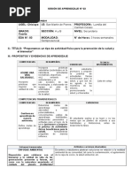 Sesion 4to Sec. - Edu. Física