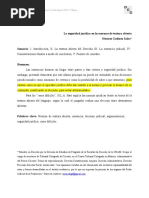 La Seguridad Jurídica en Las Normas de Textura Abierta. Amicus Curiae