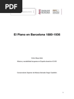 El Piano en Barcelona 1880-1936