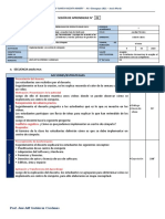 Sesión de Aprendizaje #2 (9 de Marzo)