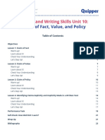 PDF - RW 11 - Unit 10 - Claims of Fact, Value, and Policy, 4 Topics