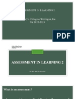 Assessment 2 Lesson 1