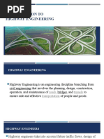 Introduction To Highway Engg