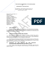 2017 DRAFT Minutes of The Annual Stockholders Meeting of SMC