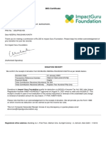 80G Certificate: Donation Receipt