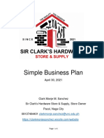 SANCHEZ - CE311g JZa - SIMPLE BUSINESS PLAN MODEL PDF