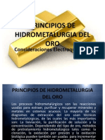 Principios de Hidrometalurgia Del Oro