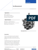 Orifice Plate Flow Meter Data Sheet