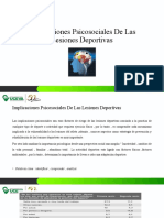 Implicaciones Psicosociales de Las Lesiones Deportivas