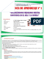 EXPERIENCIA DE APRENDIZAJE 1 2023 Cuarto Grado PDF