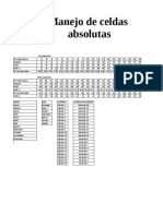 Tablas Con Operaciones Básicas Con Celdas Absolutas Completo