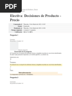 Electiva Descisiones de Producto Precio Resu