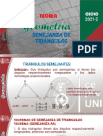 Semana 5b Semejanza y Puntos Notables Teoría Pre 2021-2