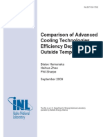 Comparison of Advanced Cooling Technologies Efficiency Depending On Outside Temperature