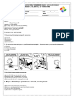 Prova P1 OBJETIVA 3 TRIMESTRE