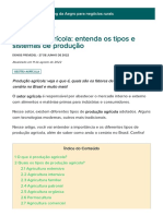 Produção Agrícola - Veja Quais São Os Tipos e Os Sistemas de Produção