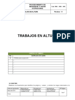 PRO - SSO - 005 - Trabajo en Altura