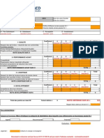 Fiche Evaluation Fournisseur