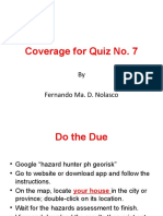 Coverage For Quiz No7