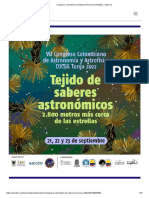 Informe Congreso de Astronomía