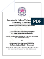 JNTUA B.Tech - R20 Academic Regulations Final