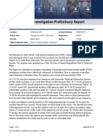 Aviation Investigation Preliminary Report