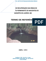 PROJETO DE RECUPERAÇÃO DAS ÁREAS DE PRESERVAÇÃO PERMANENTE DE NASCENTES Do MUNICÍPIO LADÁRIO - 2012 - v1