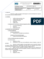 POP USU 006 Limpeza e Desinfecção Das Máquinas de Hemodiálise Da Marca