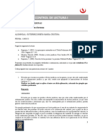 Control de Lectura I: Derecho de Las Personas PROFESOR: Raul Aza Derteano