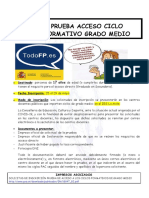 Prueba Acceso Ciclo Formativo Grado Medio