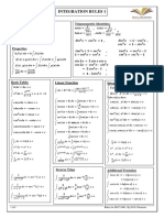 قواعد التكامل PDF