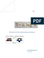 Elements de Thermodynamique Statistique